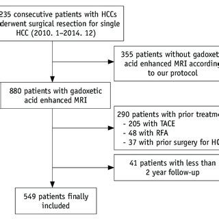 Flow Diagram Of Patient Selection For Study Hcc Hepatocellular