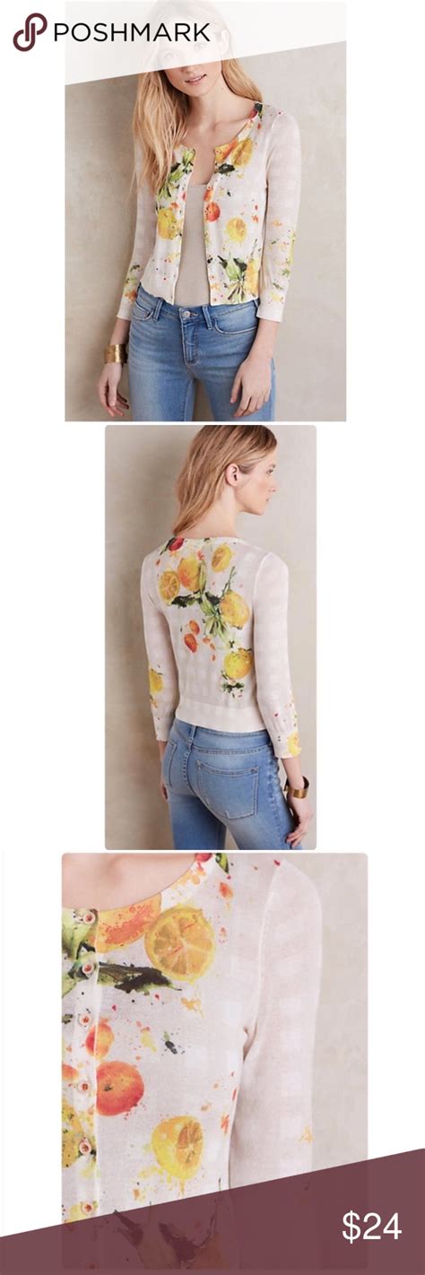 Hwr Anthropologie Citron Cardigan Clothes Design Fashion Design Fashion