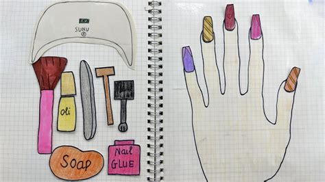 Paperdiy Nail Arts Tutorial Nail Care Asmr Paper