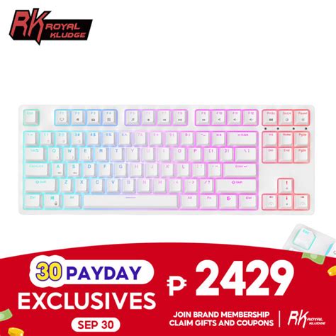 Royal Kludge RK87 Keys Hot Swappable Wired Backlit RGB Tkl Teclado Gaming Computer Keyboard