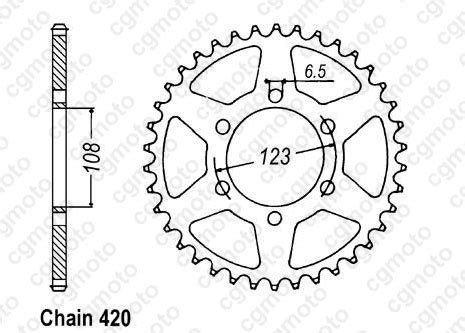 Kit Chaine Aprilia 50 Rs Gp Standard Sifam