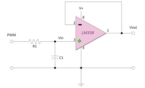 Arduino Lm358 Pwm Lowpass Filter Voltage Converter