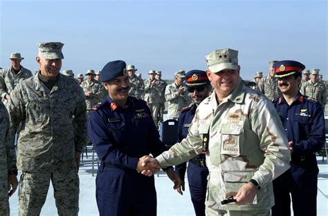 State Of Kuwait Major General MGEN Yousaf And US Navy USN Rear