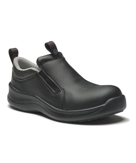 Defend Slip On Safety Toe Black Comfortable Work Shoe Pub Clothing Company