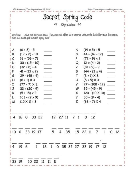 Fun Riddle Math Worksheets