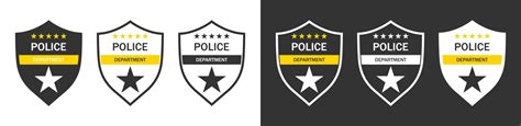 Police Badge Black White Vector Images (over 13,000)