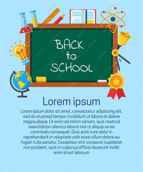 Premium Vector Back To School Vertical Banner