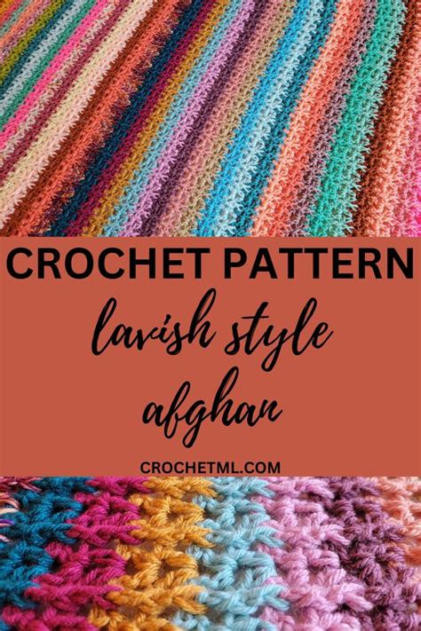 Crochet Pattern Lavish Style Afghan Crochetmelovely