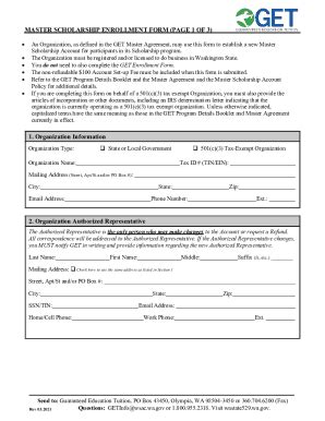 Fillable Online Sample Scholarship Application Form