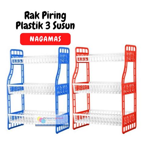 Jual Rak Wastafel Cucian Piring 3 Susun Plastik Rak Piring Wastafel 3