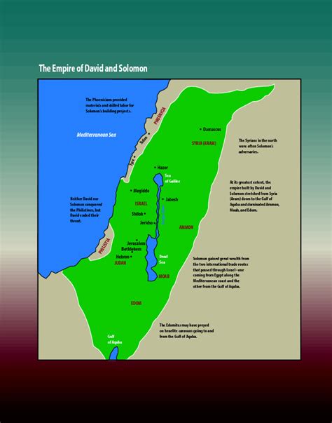 Map Of The Empire Of David And Solomon Saint Marys Press