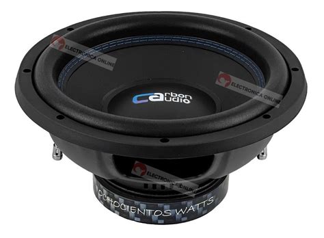 Subwoofer Plg Carbon Audio Doble Bobina W Serie Entry Env O Gratis