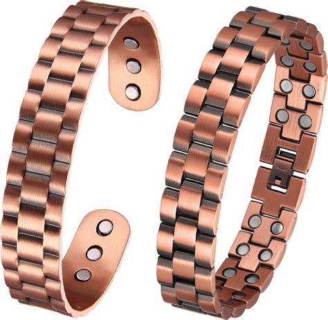 Magenergy Pure Copper Bracelet For Men Arthritis Pain Relief And Carpal Tunnel