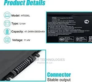 HP Pavilion 15 Cs 15 Cw 15 Cu 15 Da 15 Db 15 Dw Battery Ht03 In Nairobi