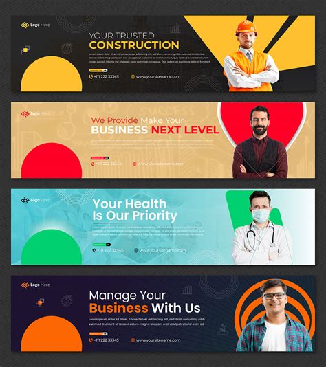 Linkedin Cover Design Template Behance