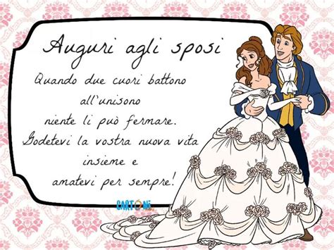 Auguri Agli Sposi Per Una Vita Piena Di Amore Cartoni Animati