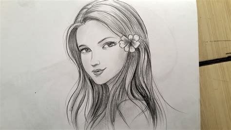 Beautiful Pencil Sketch Of A Girl Atelier Yuwa Ciao Jp