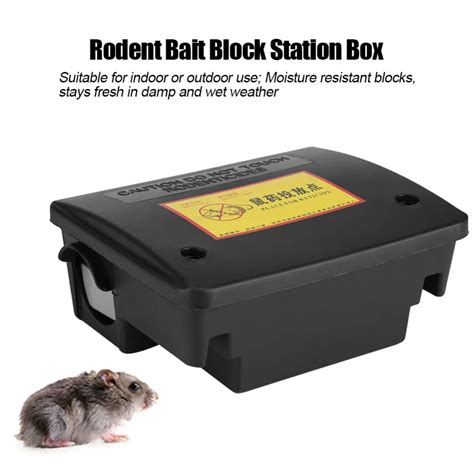 Rodent Bait Block Station Box Case Trap Rat Mouse Mice with Keys Bait ...