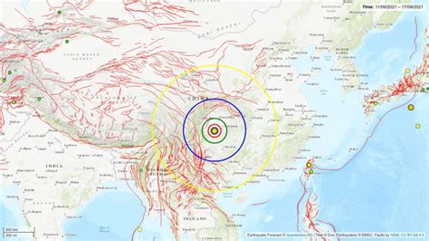 China Cutremur Puternic De Grade Pe Scara Richter N Provincia