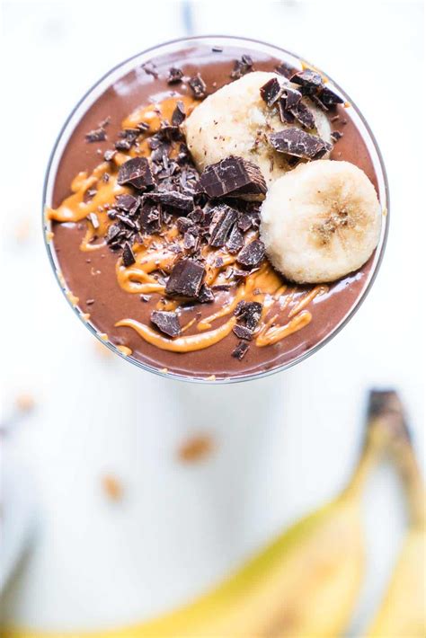 Chocolate Banana Smoothie (with Protein!) - Free Your Fork