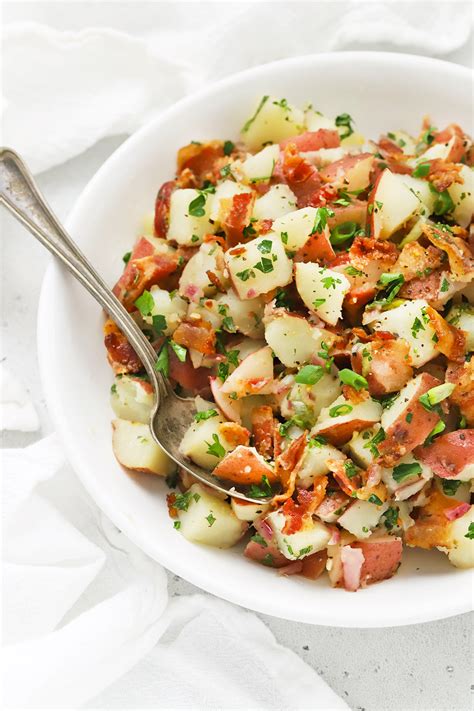 German Potato Salad With Bacon Whole30 Friendly • One Lovely Life