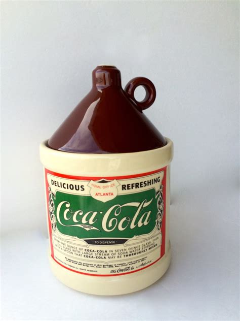 Coca Cola Cookie Jar Collectible Ceramic Coke Jug Coca Cola