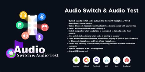 Audio Switch Audio Test - Android Source Code by Hrnathani | Codester