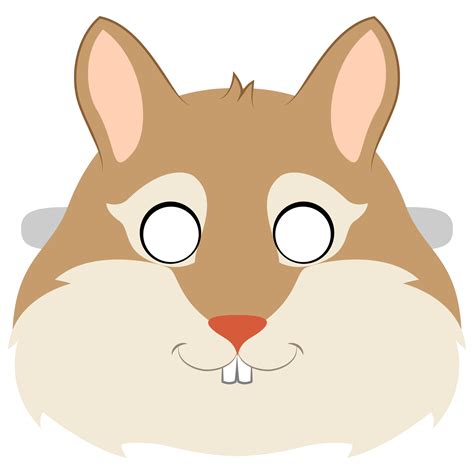 Chipmunk Mask Template Free Printable Papercraft Templates