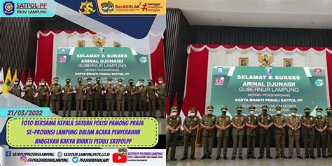 Foto Bersama Kepala Satuan Polisi Pamong Praja Se Provinsi Lampung