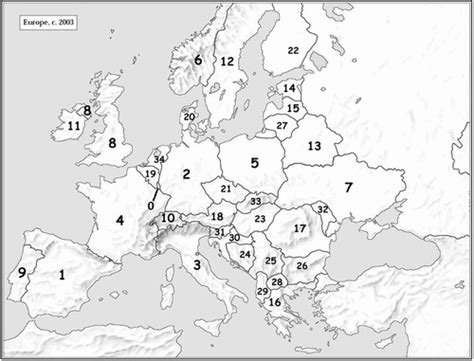 European Countries Map Flashcards Quizlet