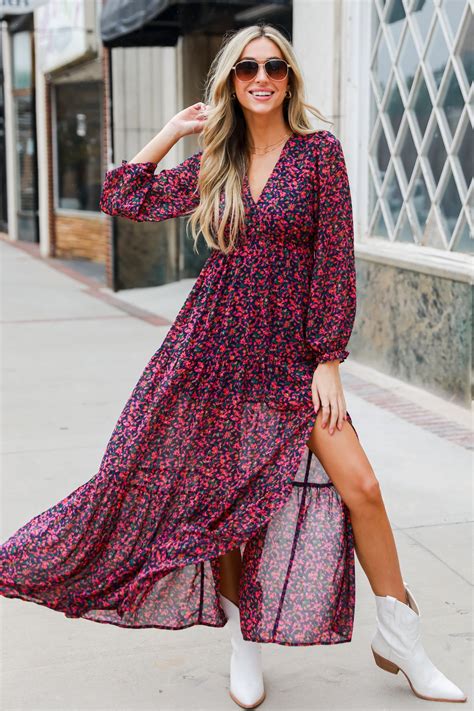 Cute Floral Maxi Dress Dresses For Fall Floral Maxi Dress Dress Up