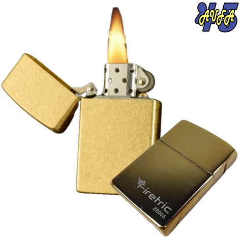 Korek Api Minyak Tanah Korek Zippo Gold Model Minimalis Roda Berputar