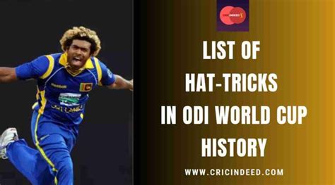 List Of Hat Tricks In ODI World Cup History CricIndeed