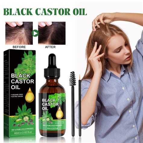 Jamaican Black Castor Oil Organic Castor Oil 100 Pure Natural For Hair Growth Eyelashes And