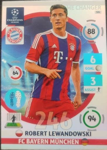 Karta Robert Lewandowski Panini 2014 2015 Płock Kup teraz na