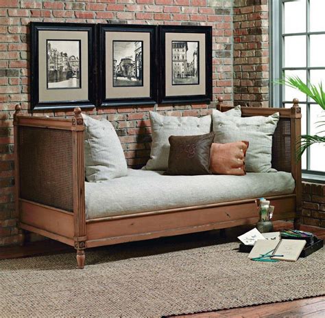 Old Biscayne Margeaux Wood Daybed With Cane With Images Wood Daybed