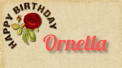 Buon Compleanno Ornella Tanti Auguri A Te Youtube