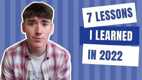 7 Lessons I Learned In 2022 That Made Me More Money Youtube