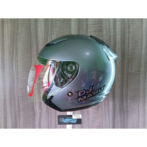 Jual Kyt Dj Maru Solid Grey Helm Half Face Kyt Half Face Kyt Dj