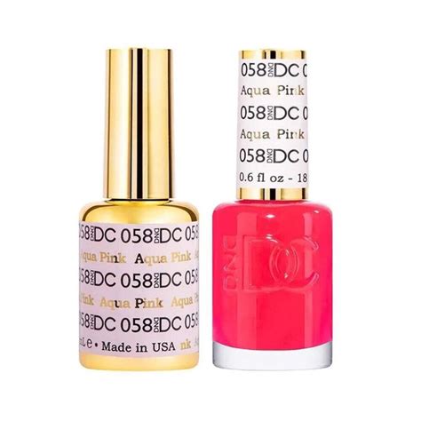 Dnd Dc Duo Gel Color Matching Polish 18ml 06floz Color Dc058 Aqua Pink Ebay Gel Lacquer