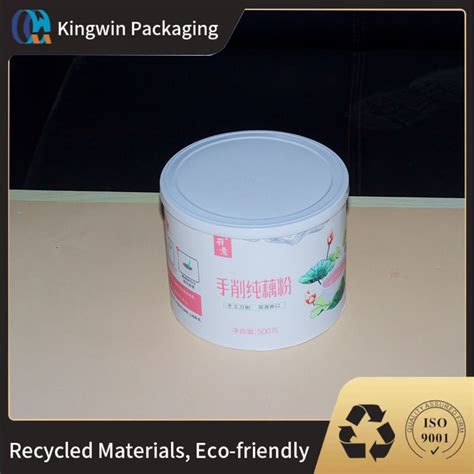 Rigid Cardboard Cylinder Kraft Gift Cardboard Tea Packaging Box Powder