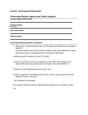 FunSec V03 Lab05 AW 1 Docx Lab 5 Assessment Worksheet Performing