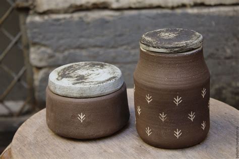 Ручная работа, handmade | Керамика, Круп, Банка