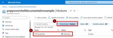 Using Pnp Powershell In Azure Automation Runbooks Pnp Powershell