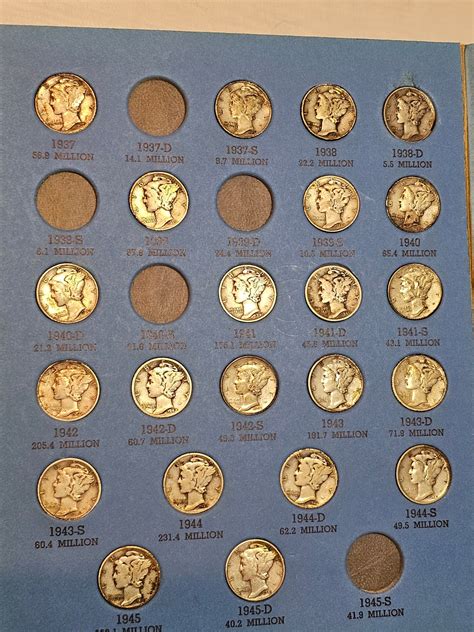 Mercury Dimes In Book 6306