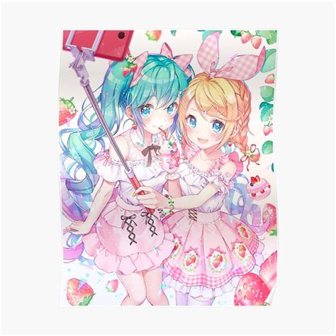 Sexy Kagamine Rin Hatsune Miku Waifu Kawaii Hot Vocaloid Lewd Anime Girl Lolita Poster For