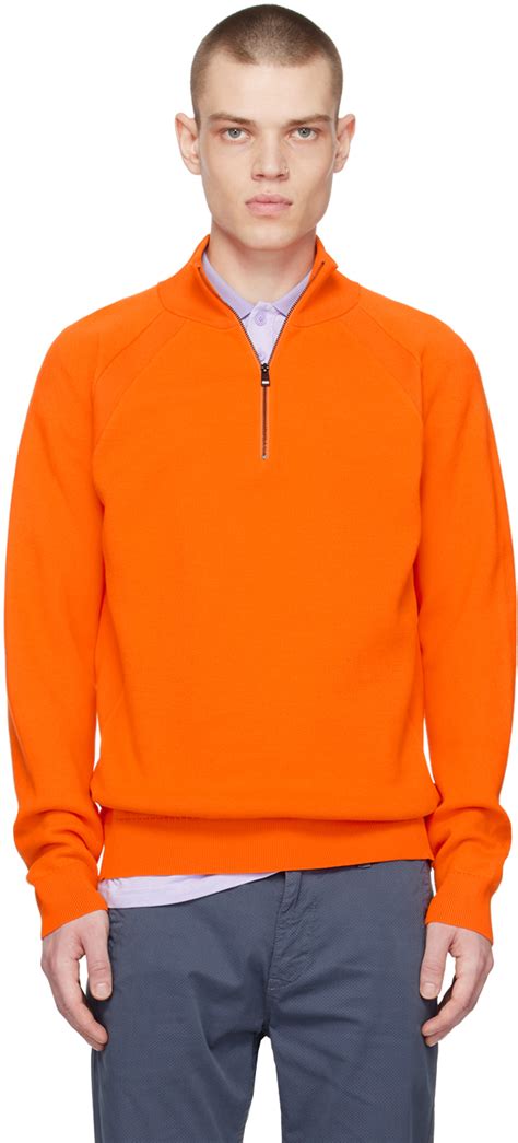 Boss Orange Half Zip Sweater Boss