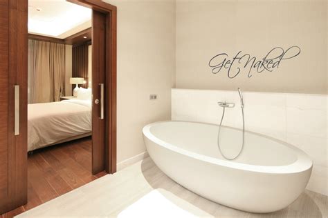 Get Naked Vinyl Wall Decal Bathroom Decals Vinyl Decals Etsy