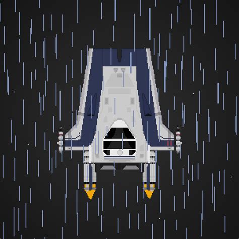 Star Wars Resistance A-Wing. My first attempt at a ship in pixel art ...