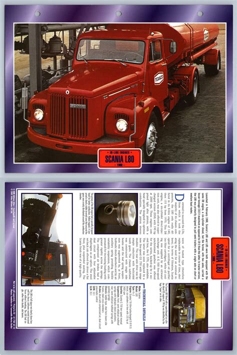 Scania L In Line Engines Atlas Trucks Maxi Card